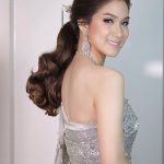 ทรงผมเจ้าสาว ชุดไทย ดัดลอน มัดหางม้า