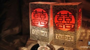 การถือตะเกียงและตู้เซฟแดง ในพิธีแต่งงานแบบจีน