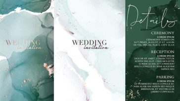 รวมแบบ การ์ดแต่งงาน สีสวย กว่า 60+ แบบ