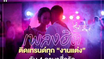 เพลงฮิต ติดเทรนด์ทุก “งานแต่ง” กับ 4 ภาษาสื่อรัก