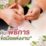 ลำดับ "พิธีการผูกข้อมือแต่งงาน"