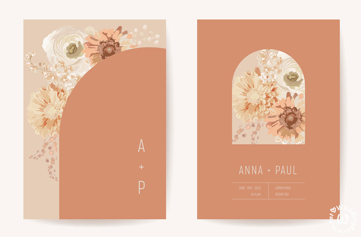 20 แบบ การ์ดแต่งงาน มินิมอล เรียบเก๋ ถูกใจ เข้ากับธีมงานแต่ง