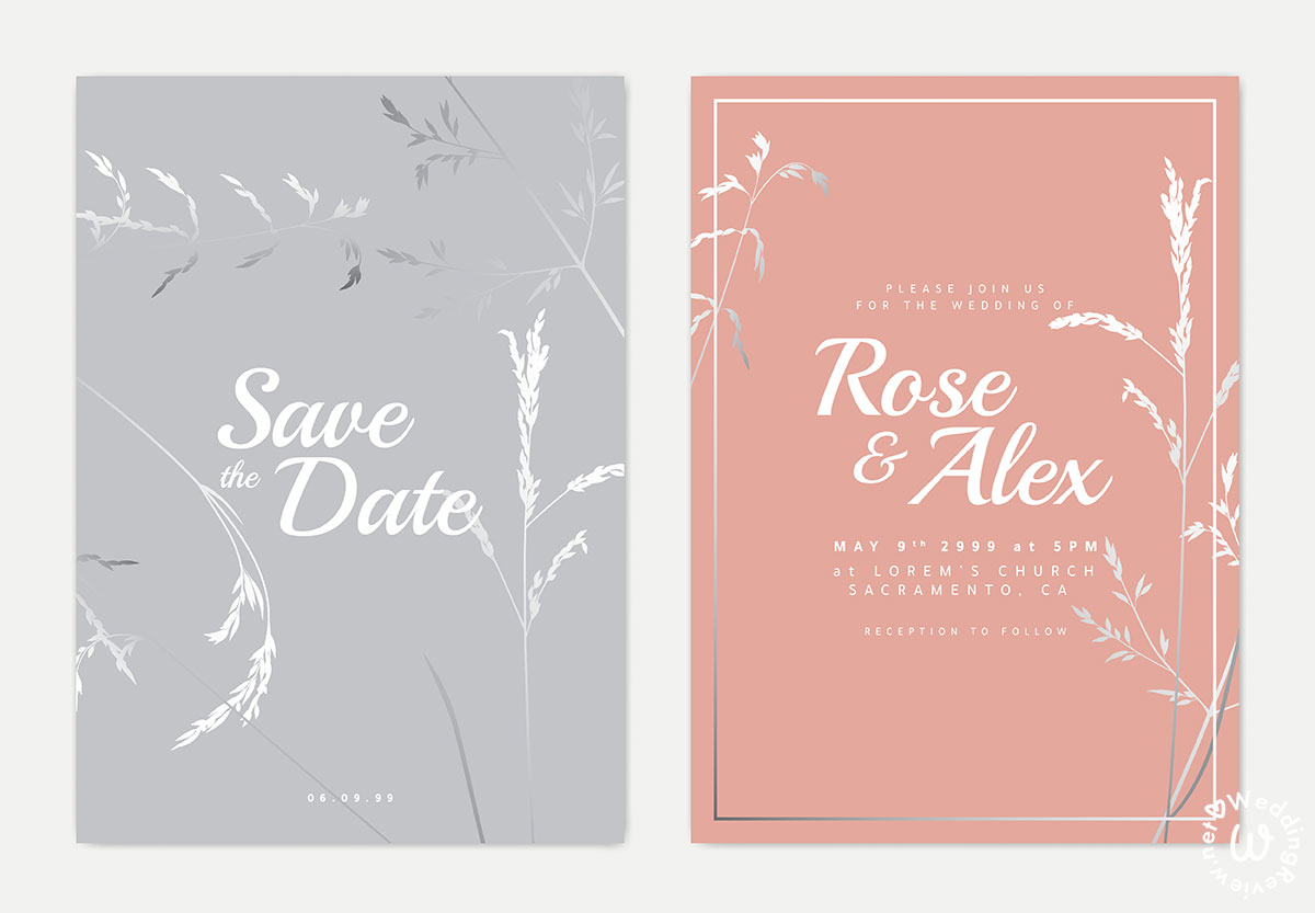 20 แบบ การ์ดแต่งงาน มินิมอล เรียบเก๋ ถูกใจ เข้ากับธีมงานแต่ง