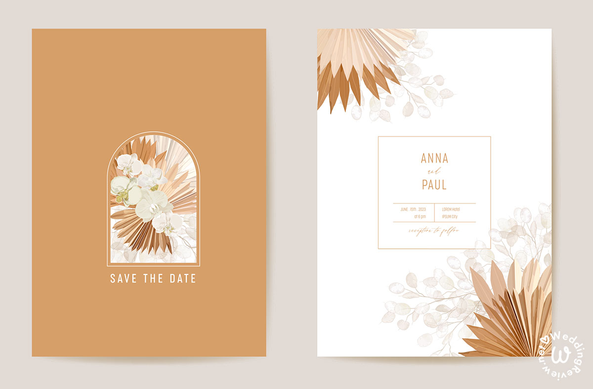 20 แบบ การ์ดแต่งงาน มินิมอล เรียบเก๋ ถูกใจ เข้ากับธีมงานแต่ง