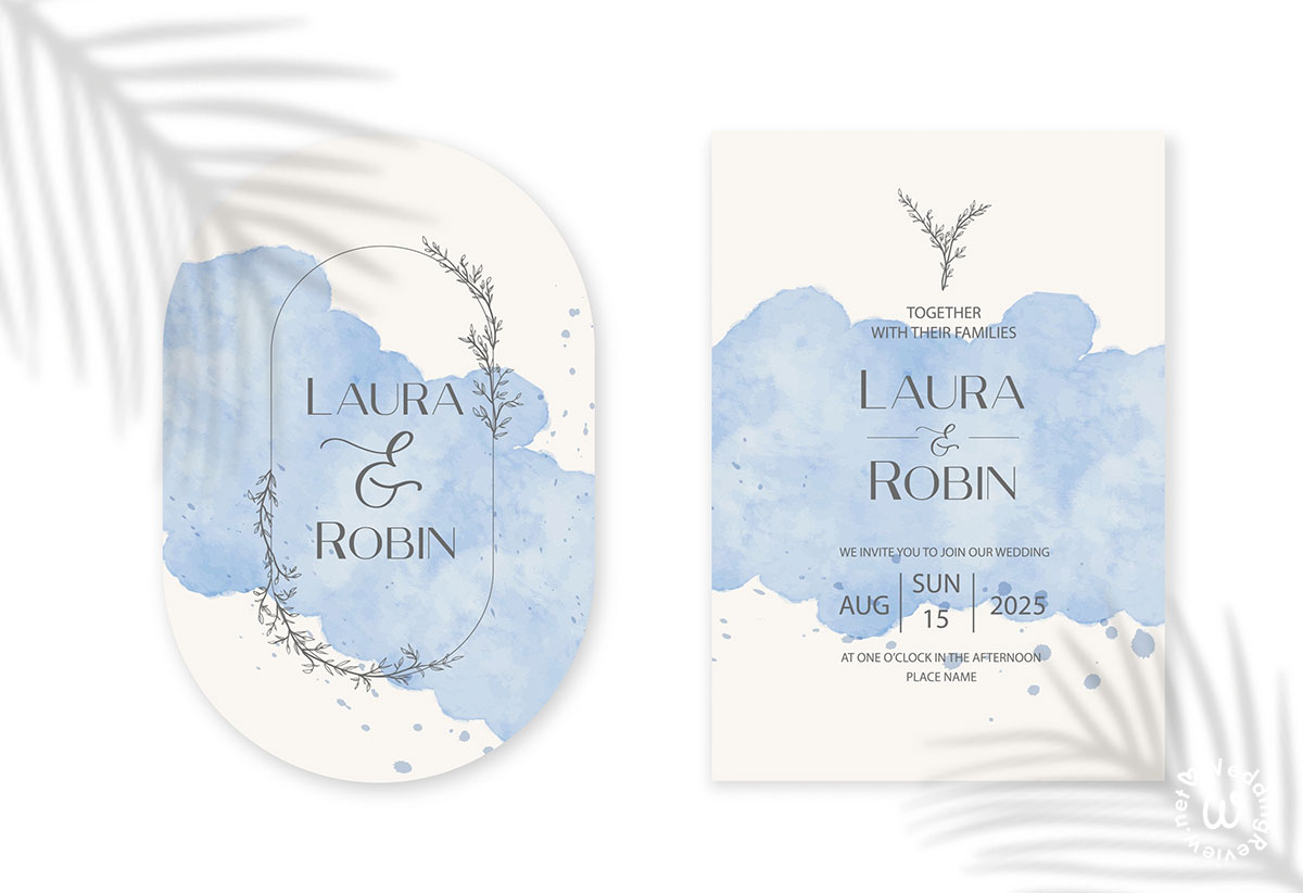 20 แบบ การ์ดแต่งงาน มินิมอล เรียบเก๋ ถูกใจ เข้ากับธีมงานแต่ง