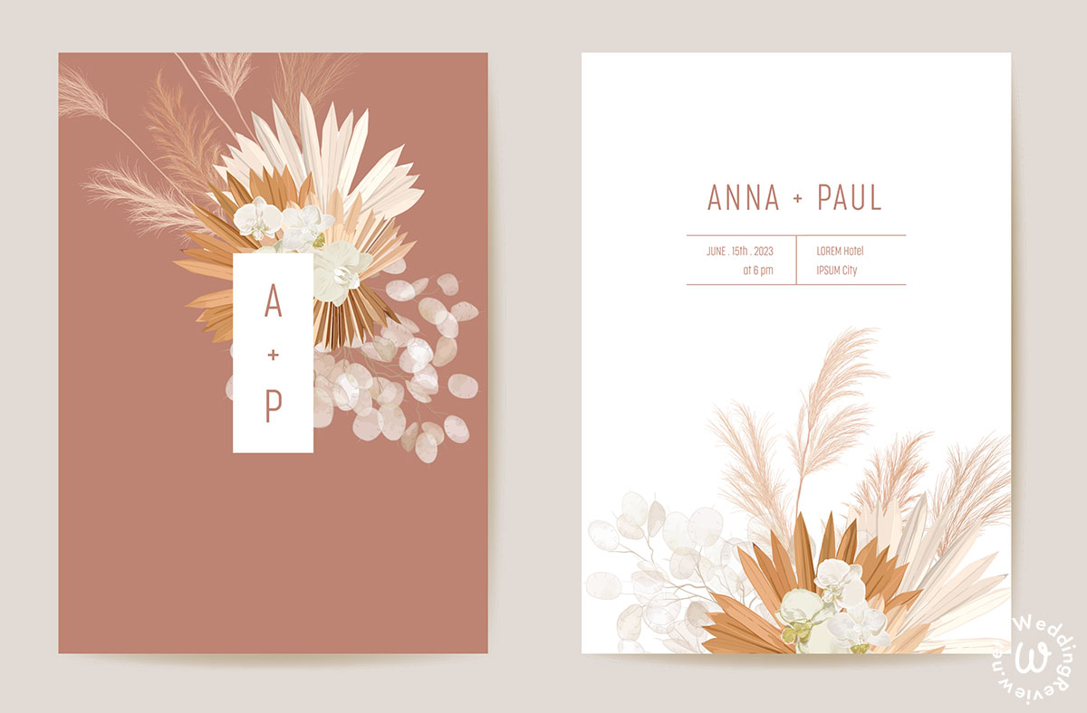 20 แบบ การ์ดแต่งงาน มินิมอล เรียบเก๋ ถูกใจ เข้ากับธีมงานแต่ง