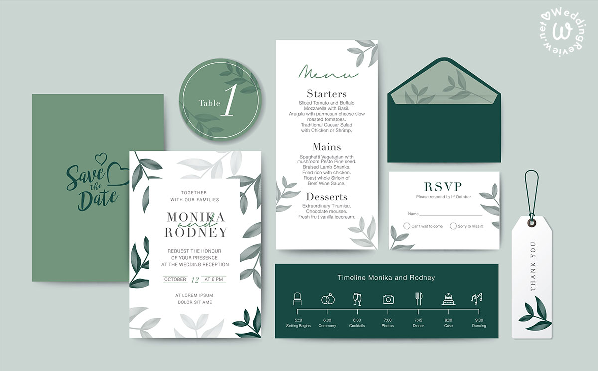 20 แบบ การ์ดแต่งงาน มินิมอล เรียบเก๋ ถูกใจ เข้ากับธีมงานแต่ง